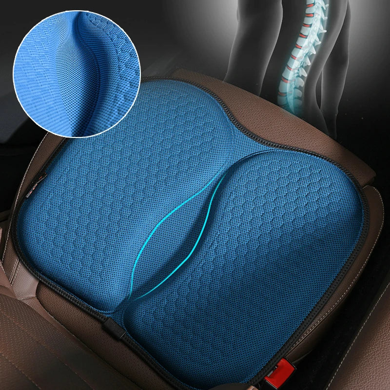 Universal Cool Gel Car Seat Cushion - Breathable Memory Foam Auto Seat Cover for Summer Comfort