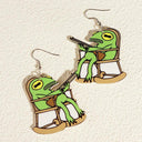 Exaggerated Cartoon Animal Earrings Unique Hip-Hop Jewelry