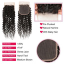 Kinky Curly HD Lace Closure Premium Remy Human Hair 13x4