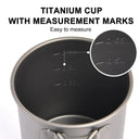 Foldable Titanium Camping Mug - Lightweight Outdoor Cup