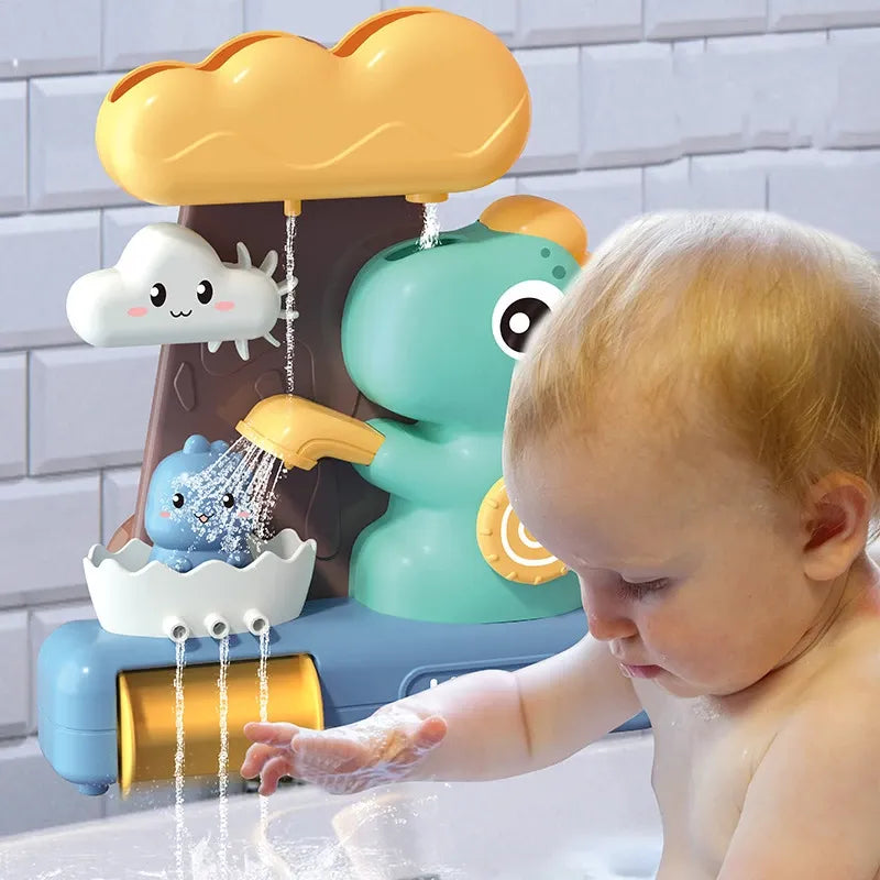 Baby Cartoon Dinosaur Shower Bath Toy Set - Fun Water Play Gift for Kids  ourlum.com   