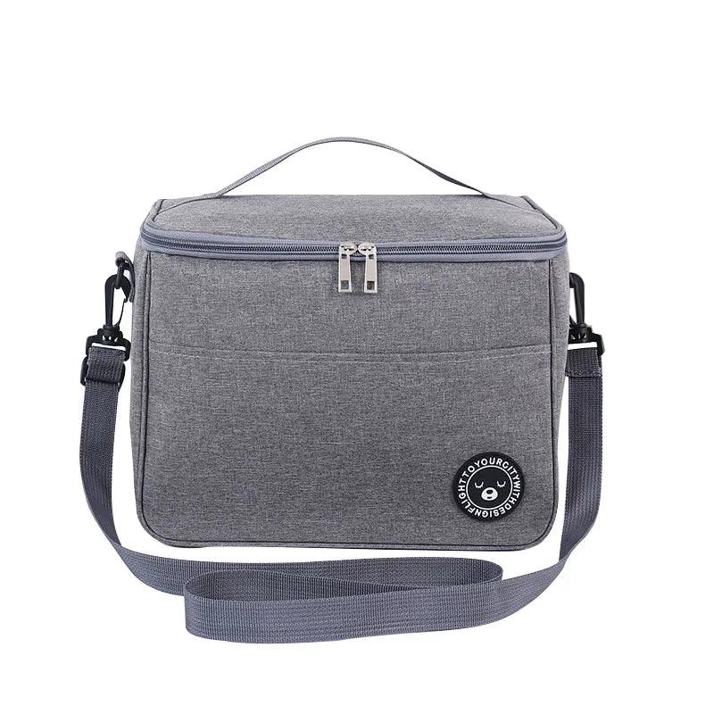 Fresh & Stylish Insulated Lunch Bag: Waterproof Oxford Cloth Thermal Box  ourlum.com   