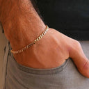 Chunky Stainless Steel Curb Chain Bracelet Men's Jewelry