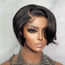 HD Transparent Short Bob Lace Front Wig for Women