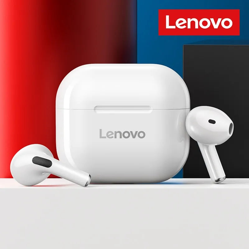 Lenovo LP40 Wireless Earbuds: Active Noise Cancellation & Touch Control  ourlum.com   