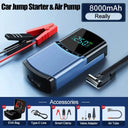 4-in-1 Car Jump Starter Tire Inflator Power Bank