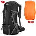 Waterproof Nylon Bag Camping Travel Backpack With Rain Cover