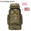 Large 80L/100L Tactical Backpack for Hiking and Camping