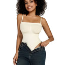 Off Shoulder Tummy Control Bodysuit Shapewear - Slimming Thong Corset for Women