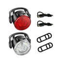 Waterproof Portable Mini Bike Lamp White Front Light Red Taillight