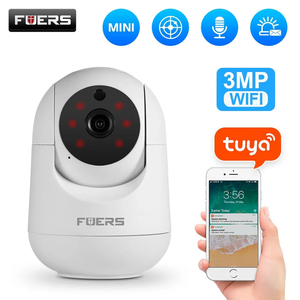 Fuers Smart Home Security Camera: AI Detection, Color Night Vision, Motion Tracking  ourlum.com 3MP camera American regulations 