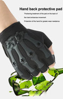 Riding Fingerless Gloves Non-slip Half Finger Gloves for Motorcycle Cycling Climbing