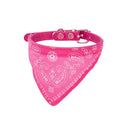 Adjustable Pet Scarf Bandana Collar for Small Dogs & Kittens  ourlum.com rose red neck 20-28cm 