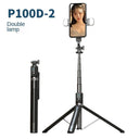 Xiaomi Extendable Selfie Stick with Bluetooth Remote and Phone Tripod Stand  ourlum.com Double lamp CHINA 