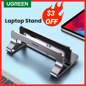 UGREEN Vertical Aluminum Laptop Stand: Sleek MacBook Pro Holder  ourlum.com   