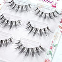 NEW 3Pairs Mink Lashes 3D Mink Eyelashes Invisible Band Natural Black Mink False Eyelash Full Strip cilios posticos Reusable  ourlum.com 3pairsC35  