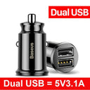 Baseus USB Car Charger: Rapid Charging for Smartphone Devices  ourlum.com Dual USB Charger CHINA 