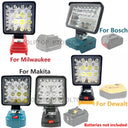 New LED Flashlight Outdoors Flood Lights For 18V Work Light