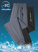 Ice Silk New Pants for Men's Summer Sports Quick Dry Casual