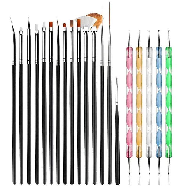 Nails Things Brushes For Manicure Set Nails Art Accessories Tools Kits Nail Supplies For Professionals Manicure Set  ourlum.com   