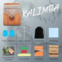 17/21 Keys Kalimba Thumb Piano - Portable Music Gift