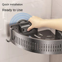 Vacuum Suction Cup Bathroom Shelf Wall Mounted Aluminum Organizer