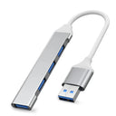 USB C Hub Multi Splitter: Enhanced Connectivity & Speed  ourlum.com USB-silver  