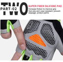 Hot Cycling Antislip Antisweat Half Finger Gloves Unisex