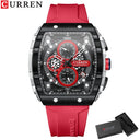 Men's CURREN Casual Chronograph Quartz Watch Blue Strap