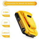 20V 3Ah DCB203 Li Ion Battery Replacement for DeWalt Tools