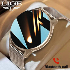 LIGE Smartwatch: Stylish Health Tracker with Call Function & IP67 Waterproof