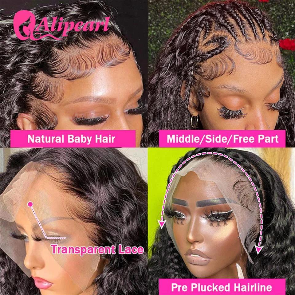 AliPearl Brazilian Remy Kinky Curly Lace Front Wig - Versatile Style and Quality  ourlum.com   