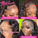 Kinky Curly Lace Front Wig - Versatile Brazilian Hairpiece