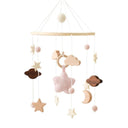 Wooden Bird Bed Bell Mobile: Charming Toy Holder and Rattles  ourlum.com Pink CHINA 