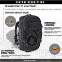 40L 60L 80L Travel Duffel Bag Military Tactical Backpack with Adjustable Strap Weekender Bag for Men Women Waterproof Gym Bags