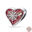 Charming Sterling Silver Red Heart Beads for Pandora Gifts