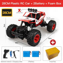 ZWN Off-Road 4WD RC Car With LED Lights - Ultimate Remote Control Truck  ourlum.com 28CM Red 2B Plastic  