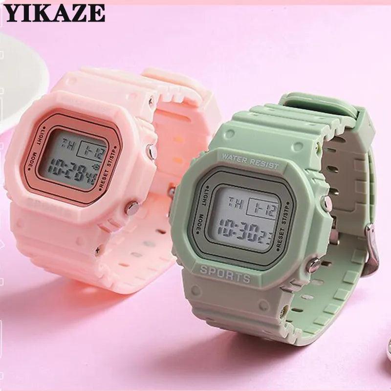 Colorful LED Sports Watch for Boys, Girls, Students, Men, and Women  ourlum.com   