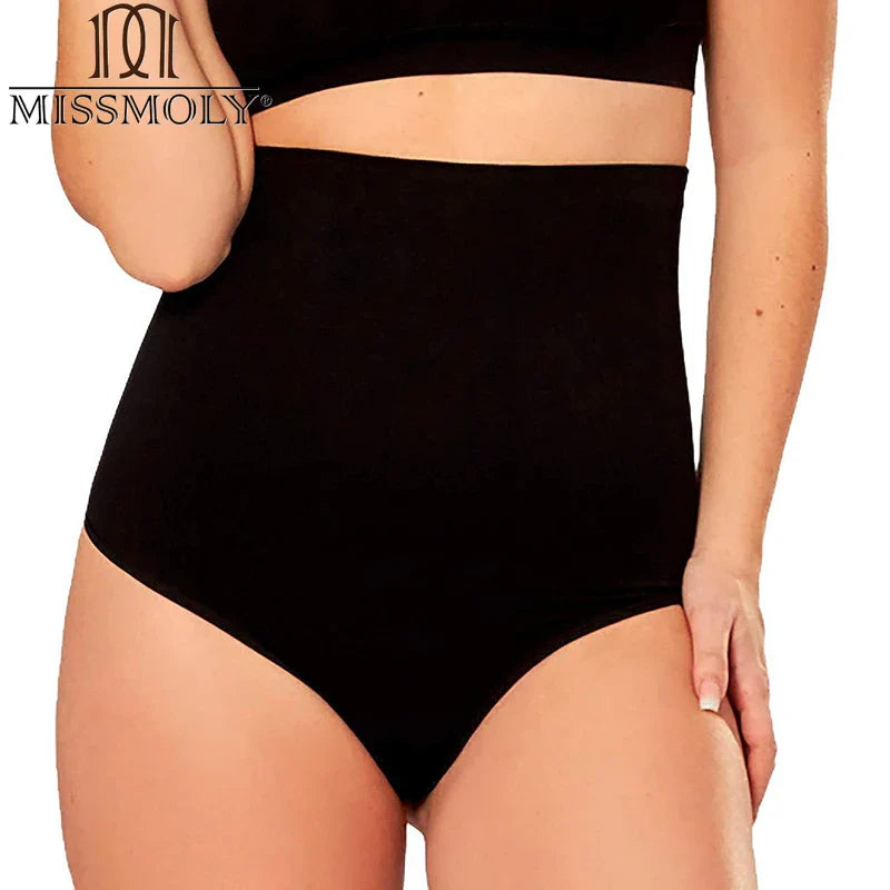 Plus Size High Waisted Tummy Control Thong Shapewear for Every Occasion