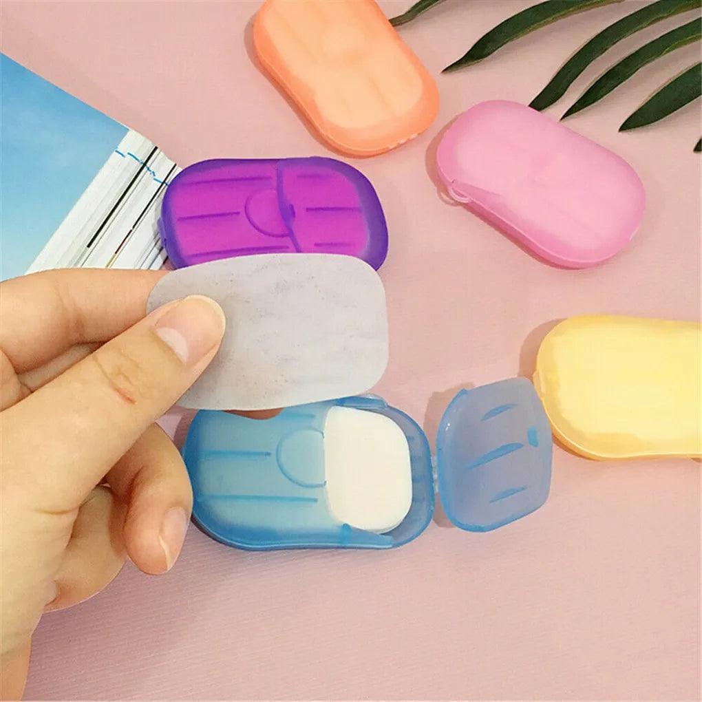 On-The-Go Scented Disposable Soap Paper Slices - Pack of 20/60/100  ourlum.com   