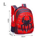 3D Cartoon Spider Kids Backpack Set for Boys Cute Bag