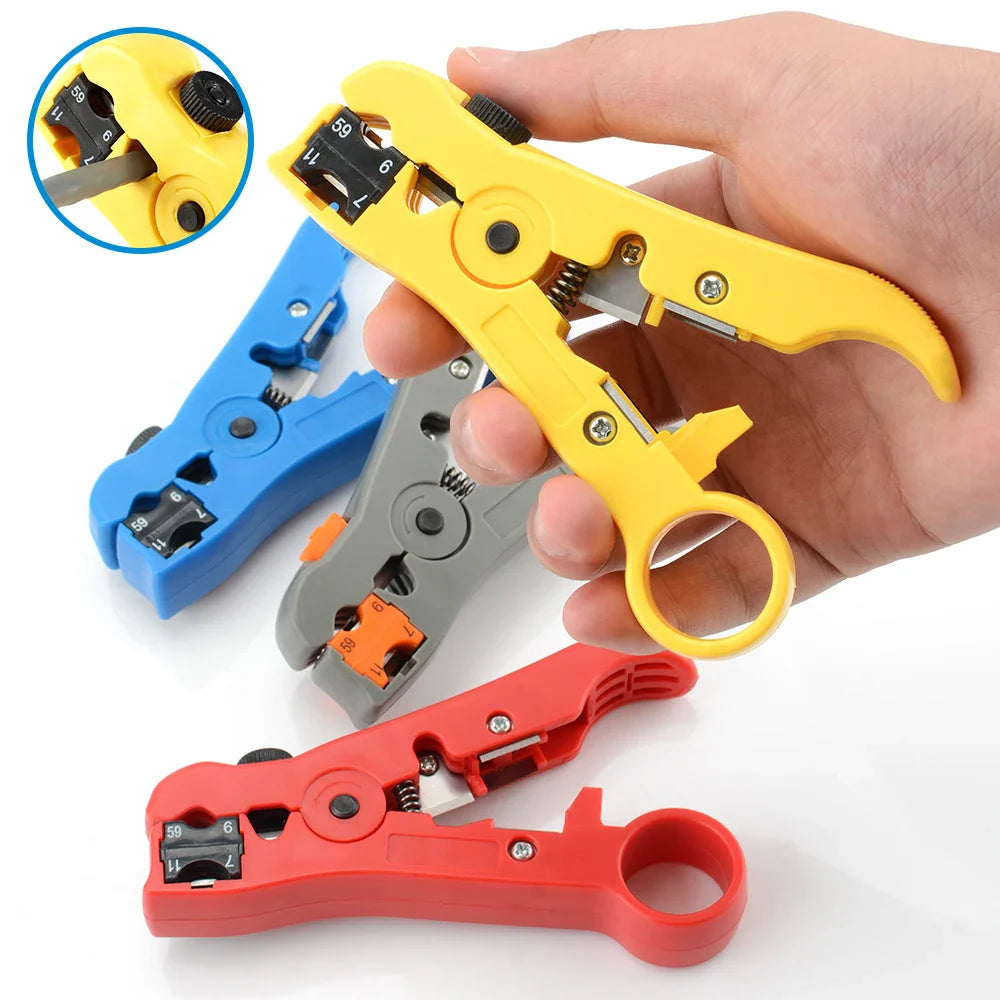 Electric Stripping Knife Pliers for Coaxial Cable Wire Cutter - DIY Tool  ourlum.com   