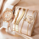 Luxury Women's Quartz Watch Set Elegant Analog Timepiece