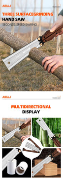 AIRAJ Double-Sided Folding Saw Gardening Pruning Tool