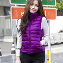 2023 New Women Sleeveless Slim Ultra Light Down Jacket