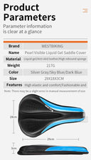 Gel Memory Foam Waterproof Bike Seat Cover for Comfort