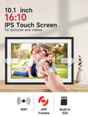 Frameo 10.1 Inch WiFi Digital Picture Frame with 32GB Storage