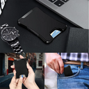 Metal Wallet for Men Ergonomics Design Money Clip Wallet