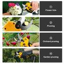 Cordless 30mm Brushless Electric Pruning Shears Dual Gears