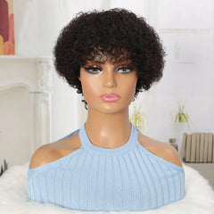 Brazilian Curly Pixie Cut Bob Wig for Stylish Women